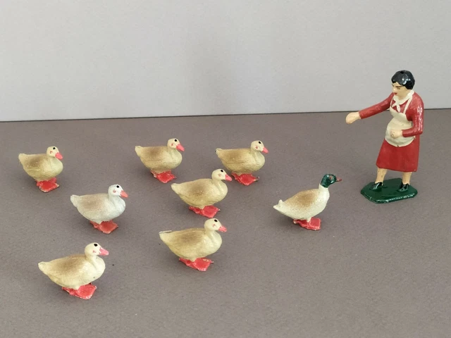 Quiralu. La Ferme. Tombereau, Herse. avec 2 Figurines, 8 Ani