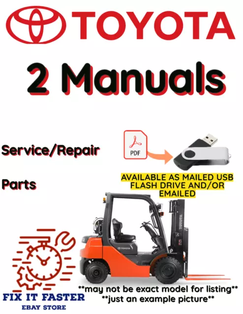 Toyota Forklift 5Fg15 Operators Service Repair Manual Pdf File On Usb