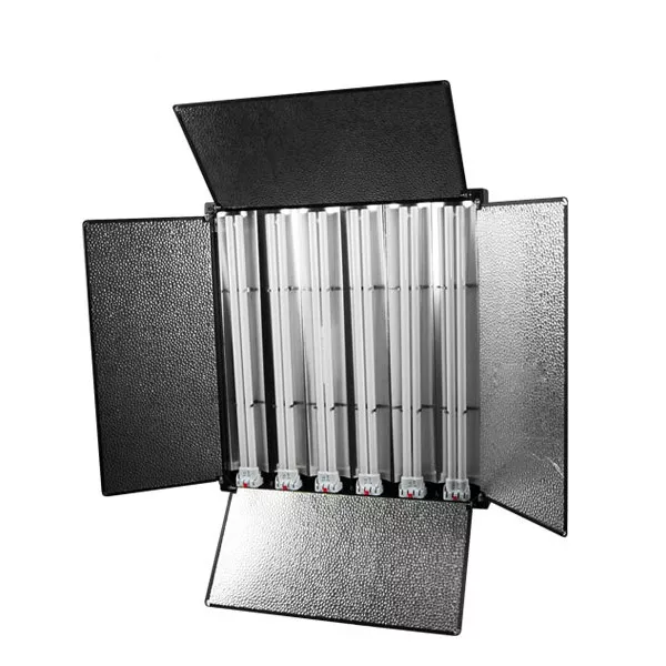 Pro Photo Video Studio Digital Fluorescent Light Panel w/ Barndoor Reflector New