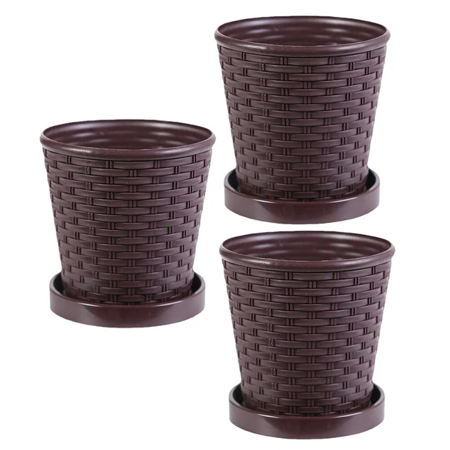 3 Sets Harz Blumentopf Für Den Haushalt Büro Blumentöpfe Drinnen