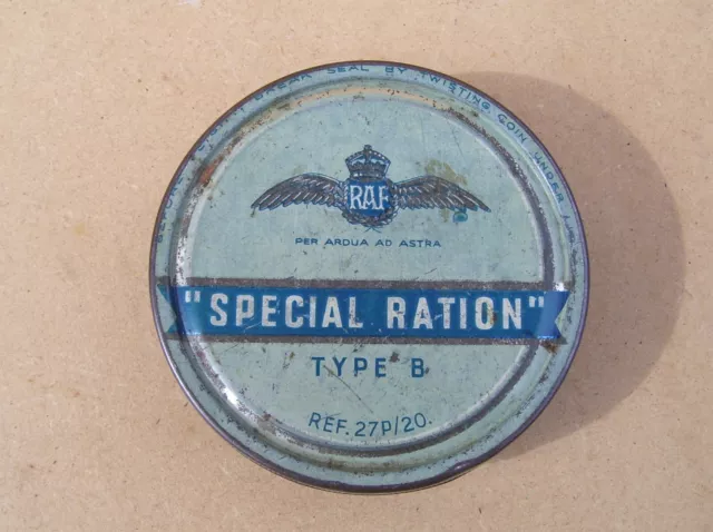 Ww2 ?   R.a.f.   Special Ration  Tin  Type B