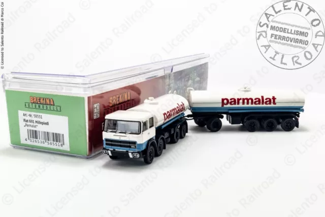 BREKINA 58551 camion Fiat 691 con rimorchio "Parmalat" - 1:87