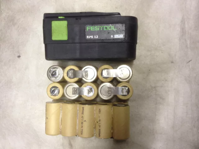 2 Kits remplacement batterie FESTOOL BPS 12 V 3,3 😜 battery akku bateria