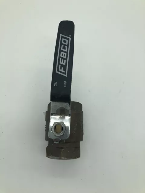 FEBCO Brass Ball Valve LEVER HANDLE 1 1/2" ~ New  FIP, 600CWP