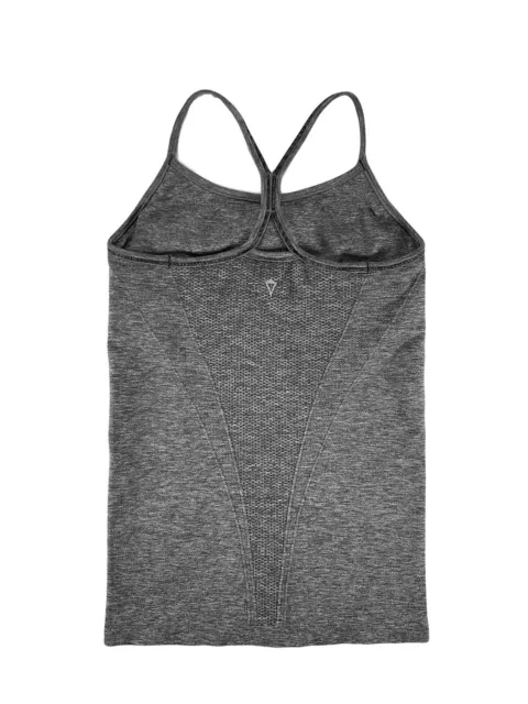 Ivivva By Lululemon Tumblin' Tank Top Built In Bra Racerback Grey Girls 12