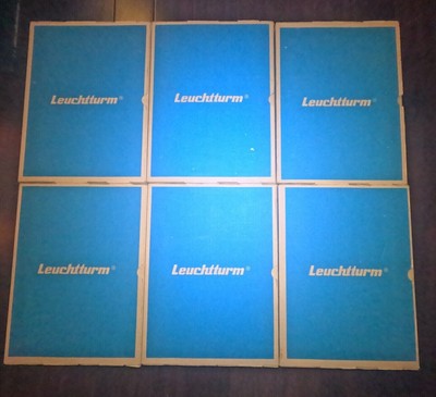 Lot de 6 albums Enveloppes 1er jour Leuchtturm  parfait état avec carton 
