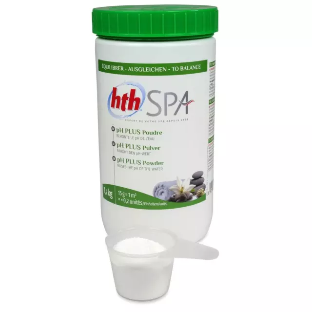 hth SPA pH-PLUS PULVER 1,2 kg - Whirlpool  Pool  pH Wert Heber pH+