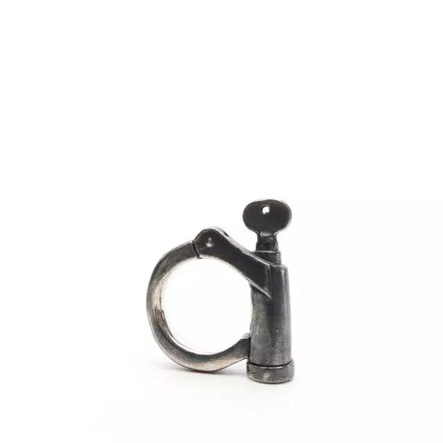 King Baby Studio Vintage Shackle Ring Fine Silver .925 Size 6