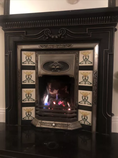 victorian fireplace cast iron