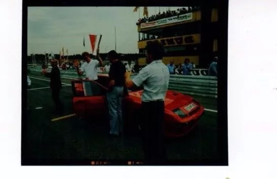 Großformat Dia  Auto NÜRBURGRING 1981 Formel 1 Grand Prix Race Ferrari  B10358