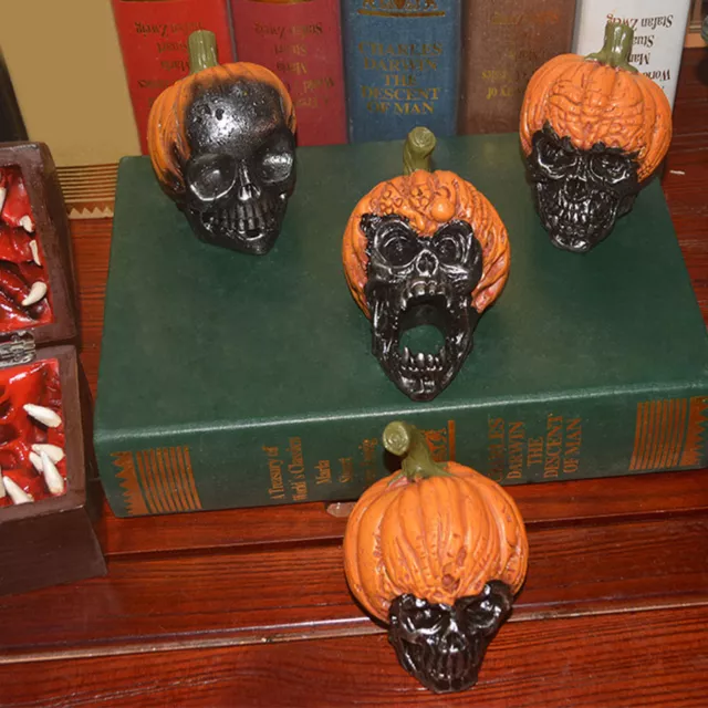 Halloween Decoration Lightweight Increase Atmosphere Horror Fake Skull Head