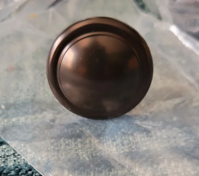 5 pcs Franklin Brass Oil Rubbed Bronze round ringed cabinet dresser knobs 1 1/4"