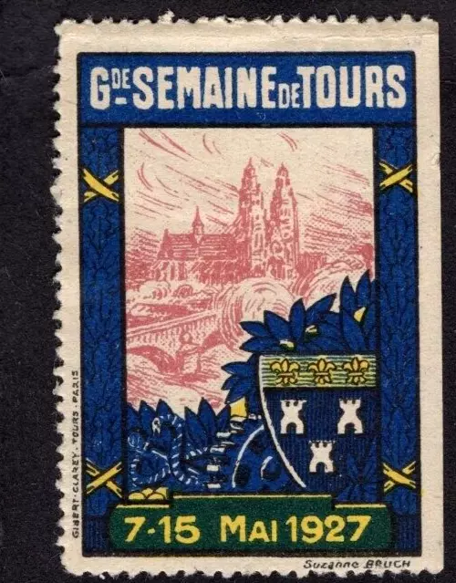 Aschenputtel Poster Stempel - Frankreich 1927 Semaine de Tours - 35 x 50 mm