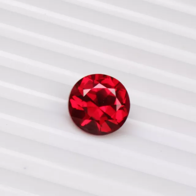 Natural Red Ruby 4.95 Ct Mozambique Round Certified Ring Size Gemstone Unheated