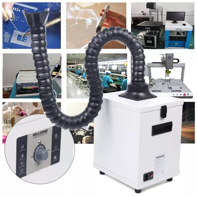 Fume Extractor 3 Filter Air Purifier for Laser Cutting & Engraving Machine 110V