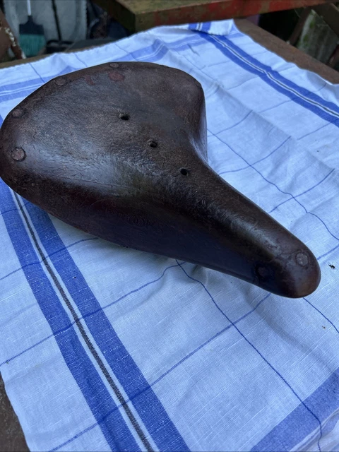 Selle Cuir BROOKS Professional – Patinée Main, Vintage Pour Vélo – Super Patine