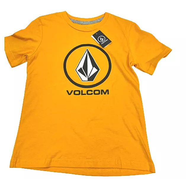 Volcom Crisp Stone Little Boys T-Shirt NWT Sizes 2T,3T,4T,5T,6T Gold Tee Toddler