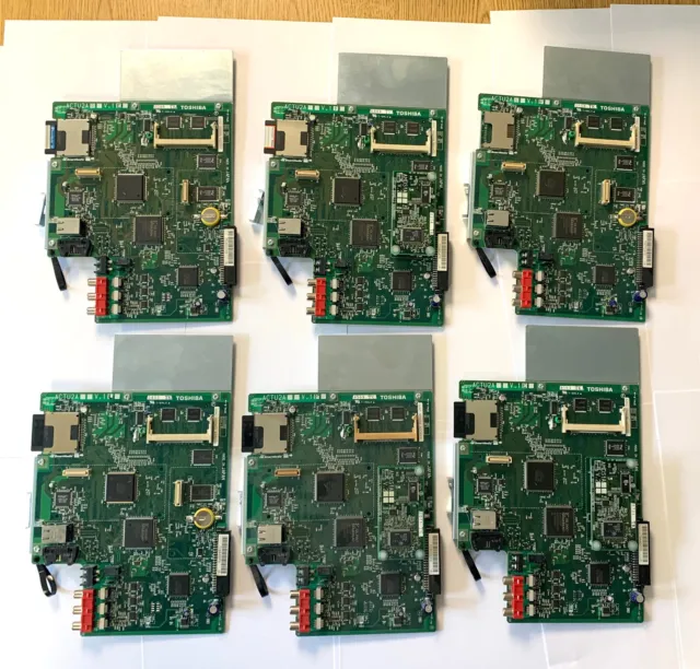 Lot of 6 Toshiba CIX100 ACTU2A Processor Boards
