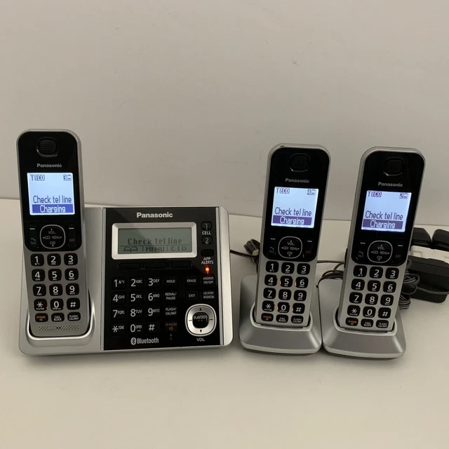 PANASONIC DIGITAL CORDLESS Phone System Answering Machine KXTGF373, 3