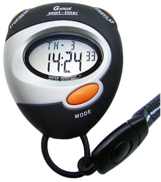 Gardé Stoppuhr Digitaler Sport Timer LCD 2151-1 schwarz/grau