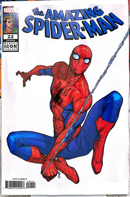 Amazing Spider-Man #22 ICON VARIANT Caselli IN STOCK!! Marvel Comics 2023
