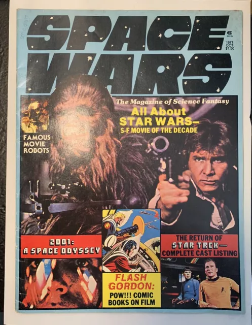 Space Wars October 1977 Issue- The Magazine Of Science Fiction Star Wars/Trek