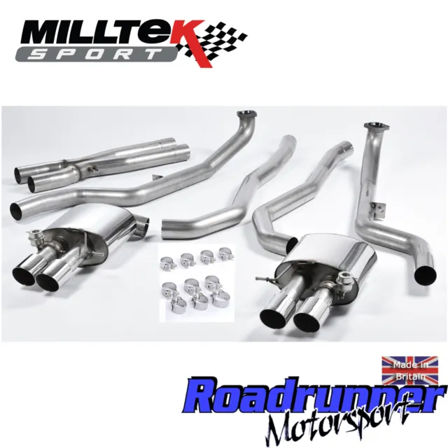 Milltek BMW M5 F10 Exhaust System Stainless Cat Back with Polish Tails SSXBM1016