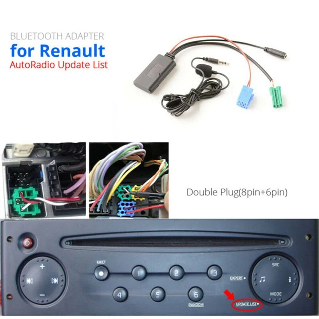 Voiture Bluetooth 5.0 Audio Stéréo Entrée Auxiliaire Câble Prise Adaptateur for