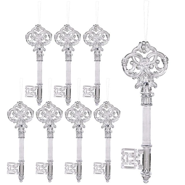 8 Pcs Bomboniere Natalizie Ciondolo Chiave Di Natale Decorazioni Natalizie Cervo