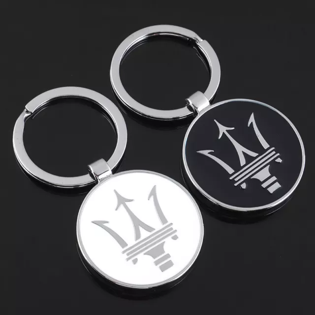 Maserati Logo Metal Car Keyring Keychain Metal Key Ring AUS