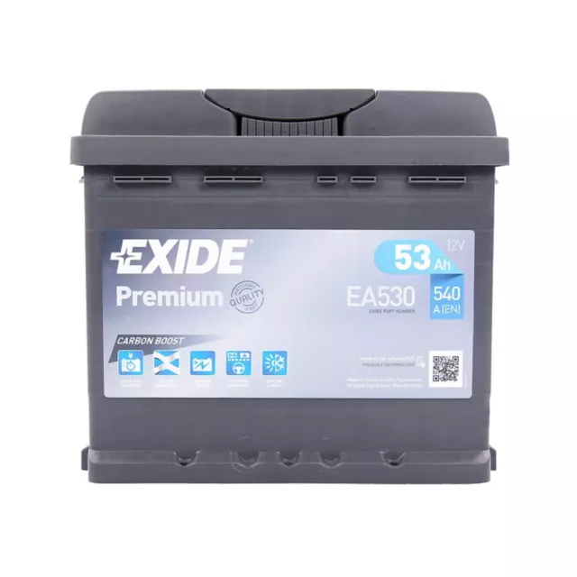 Exide Premium CARBON BOOST EA530 12V 53Ah Batterie Autobatterie Starterbatterie 3