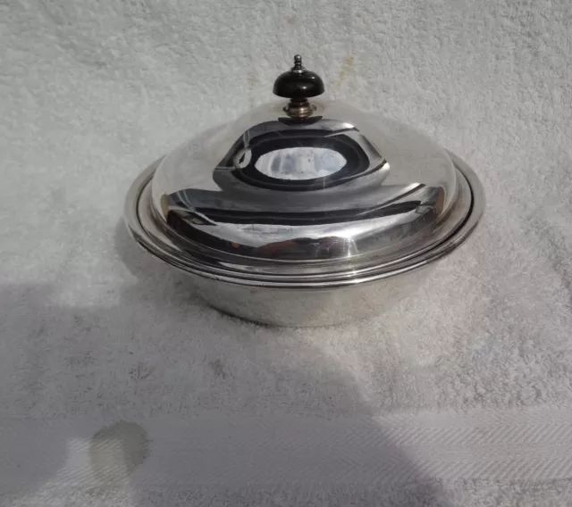 Lovely Vintage Art Deco Silver Plated Muffin Dish VGC by fenton brothers