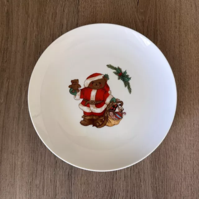 Mikasa Fine China Christmas Bear Design by Sandy Lehman Bread Salad Plate L5370 2