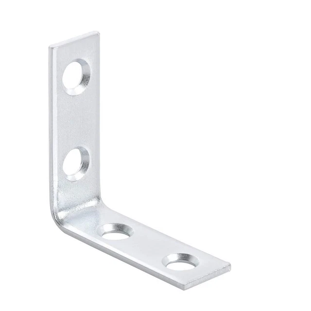Supporto a L argento metallo travetto angolo retto morsetti fissaggio sedia