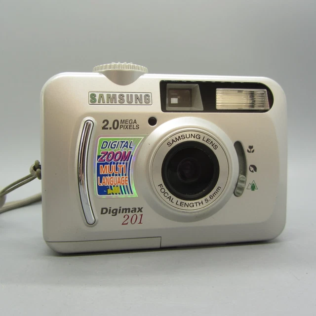 Samsung Digital Camera Digimax 201 2.0MP Silver Tested