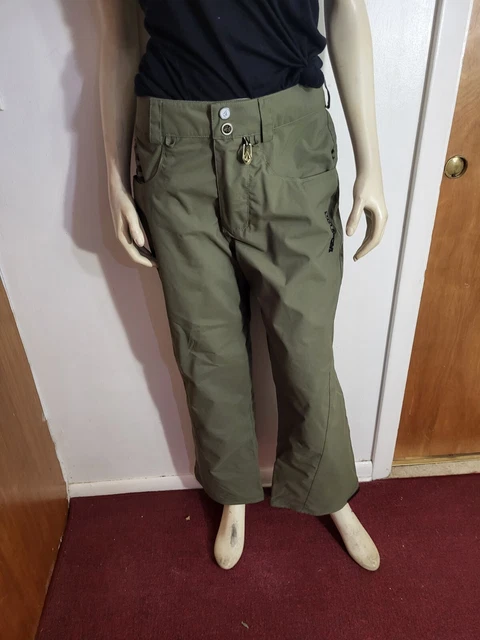 Volcom Nimbus Womens Olive Green Snowboarding Pants Sz XS......In Great...