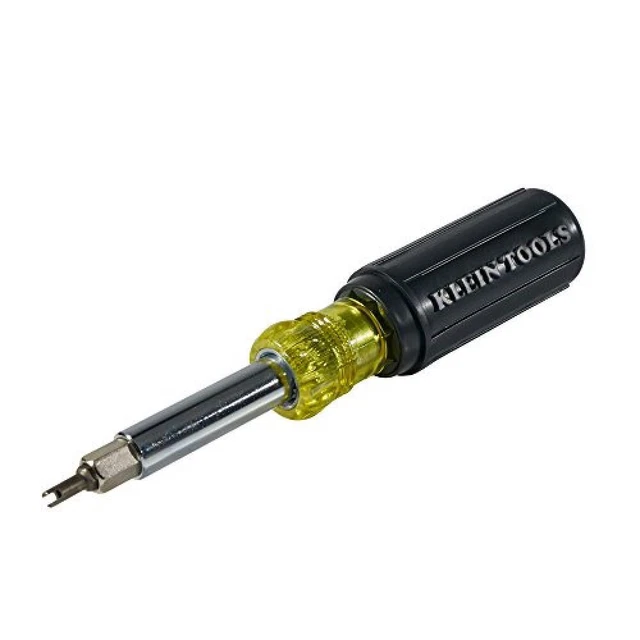 (TG. 1/4", 5/16", 3/8") Klein 32527 Cacciavite 11 in 1 con Punta per valvole Sch