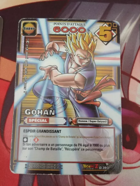 Carte Dragon Ball Z Cartes À Jouer Collectionner D-397 Prism holo cards Gohan