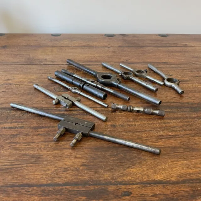 Job Lot 10x Vintage Tap / Die Holder Wrenches. Inc Moore & Wright