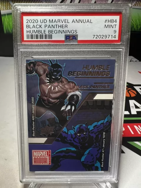 2020 UD Marvel Annual Humble Beginnings Black Panther PSA 9