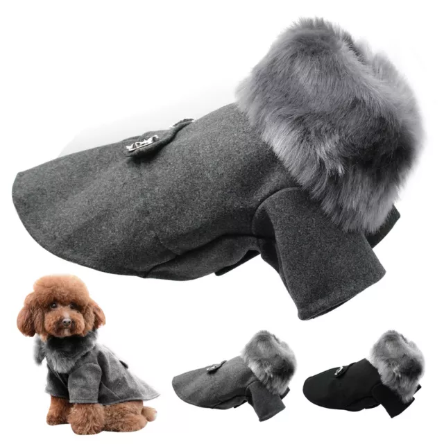 Cappotto invernale per cani taglia piccola caldo Giacca Pile Gilet Abbigliamento