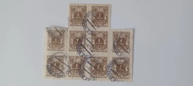 Briefmarken Poczta Polska 1929 1 Grosz Doplata gestempelt 28.5.29