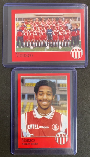 PANINI FOOT 97/98 THIERRY HENRY ROOKIE Monaco France 10/10 EUR 95,00 - FR
