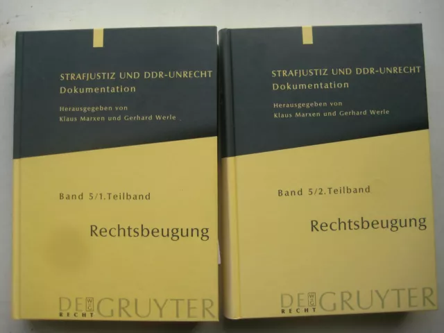 Marxen Strafjustiz und DDR-Unrecht Bd 5/1+2 Rechtsbeugung Unrechtsstaat MfS SED