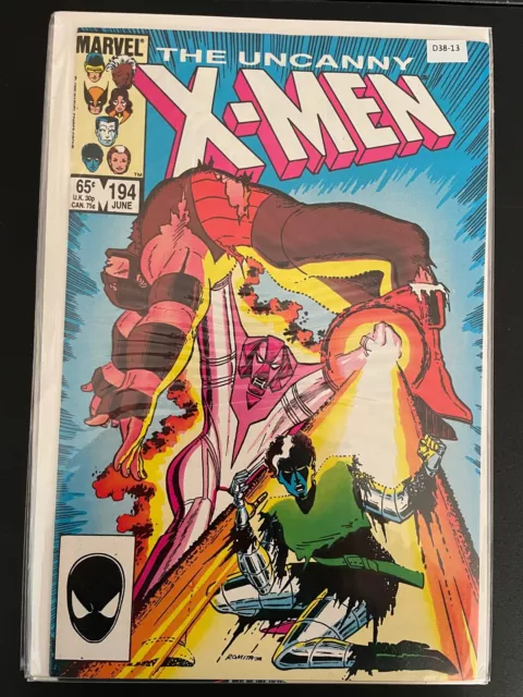 Uncanny X-Men vol.1 #194 1985 High Grade 9.2 Marvel Comic Book D38-13