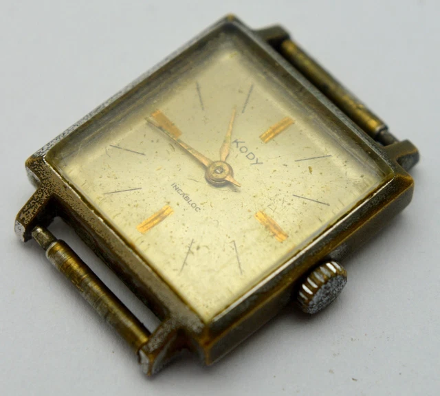 Collier Pendentif Montre Vintage Croton F36H C2486 Mécanique - Fonctionne, Occasion, Pour Femme, Style Rétro !