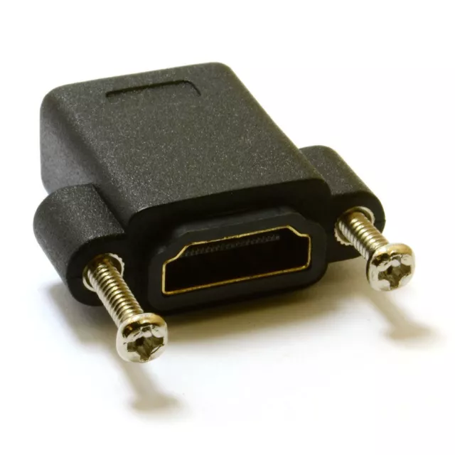 HDMI Panel Mount Coupler v1.4 3D Compatible Female to Female Adapter