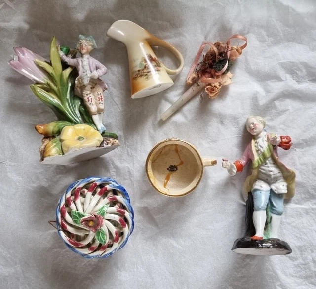 Job Lot Vintage Figurines & Decorative Items. Restoration Project Damaged