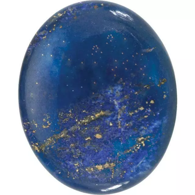 Natural Fine Blue Lapis Lazuli - Oval Cabochon - Afghanistan - AAA Grade