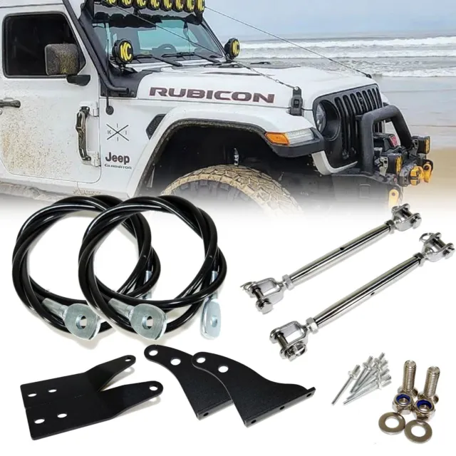 Limb Riser Kit Adjustable Windshield for Jeep Wrangler JL JLU Gladiator 2018 up